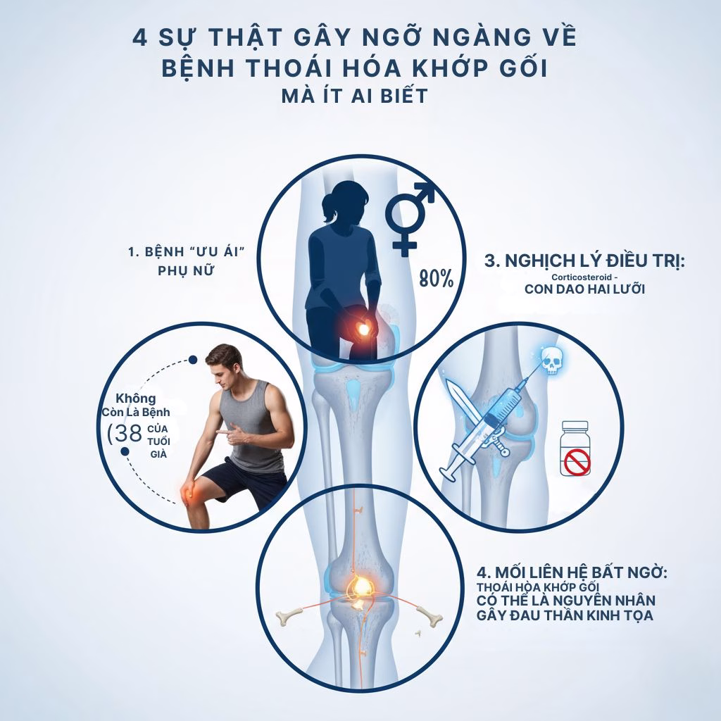 Thoái Hóa Khớp Gối: 4 Sự Thật Gây Ngỡ Ngàng Về Bệnh Mà Ít Ai Biết 1