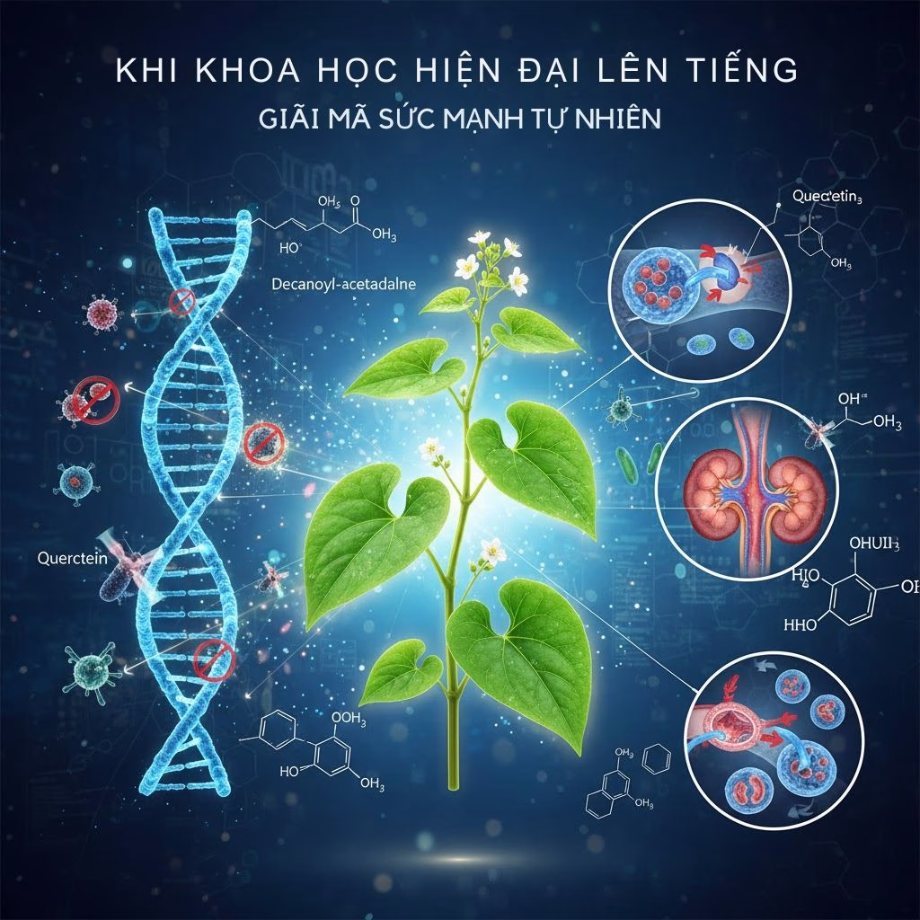 Rau Diếp Cá: "Kháng Sinh Tự Nhiên" Của Việt Nam—Sự Hội Tụ Giữa Y Học Cổ Truyền và Khoa học Hiện Đại 4